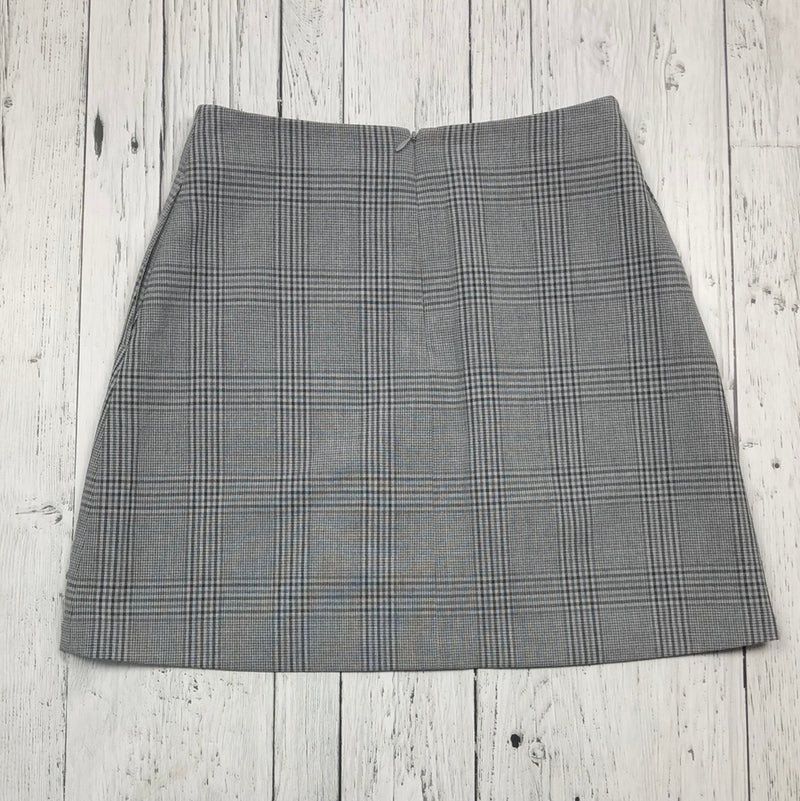 Grey plaid skirt best sale