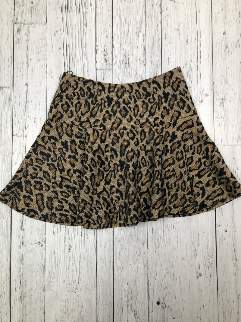 Free People brown black patterned skirt - Hers S/6