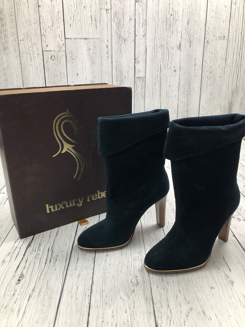 Luxury rebel navy brown heals - Hers 6.5