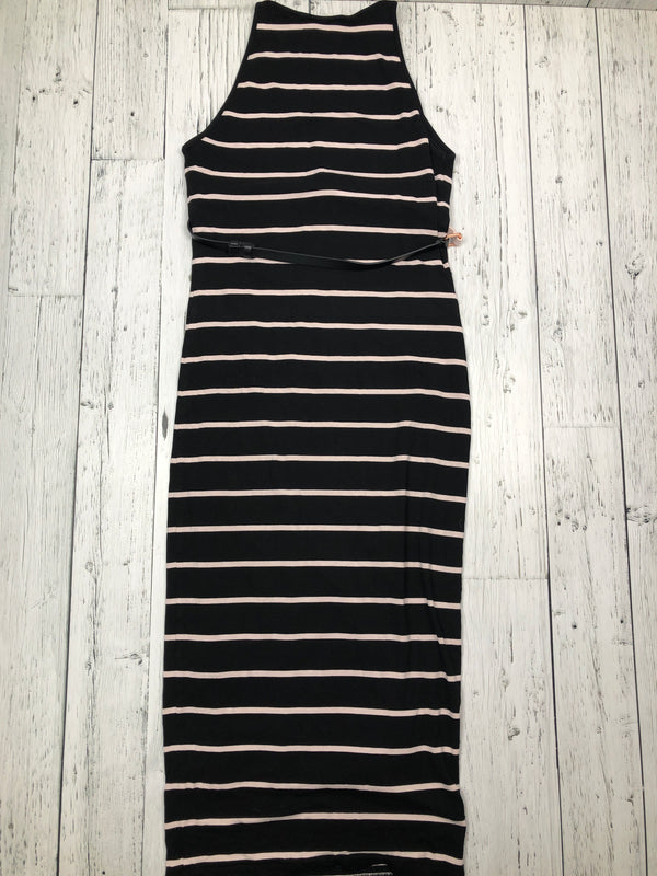 Ted Baker black pink striped dress - Hers S/2/6