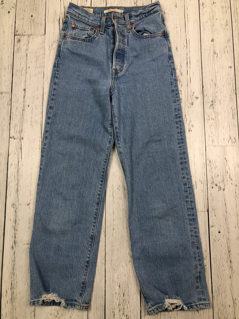 Levi’s blue ribcage straight jeans - Hers XS/25