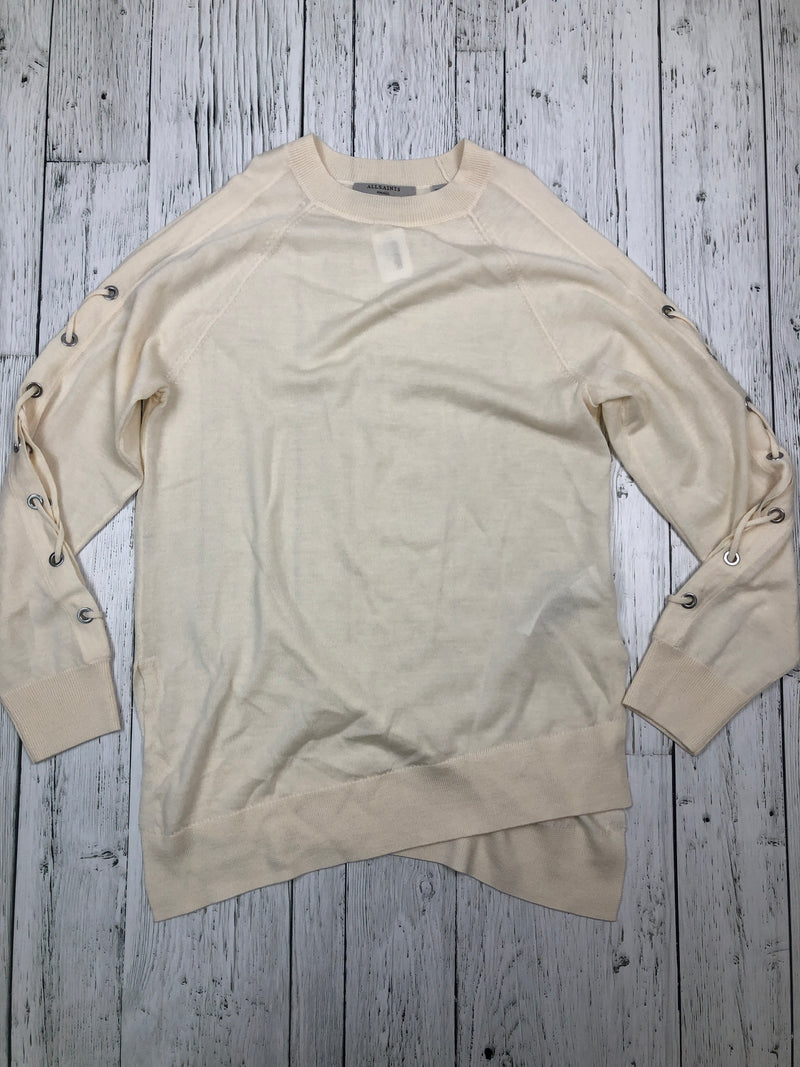 Allsaints white long sleeve - Hers S