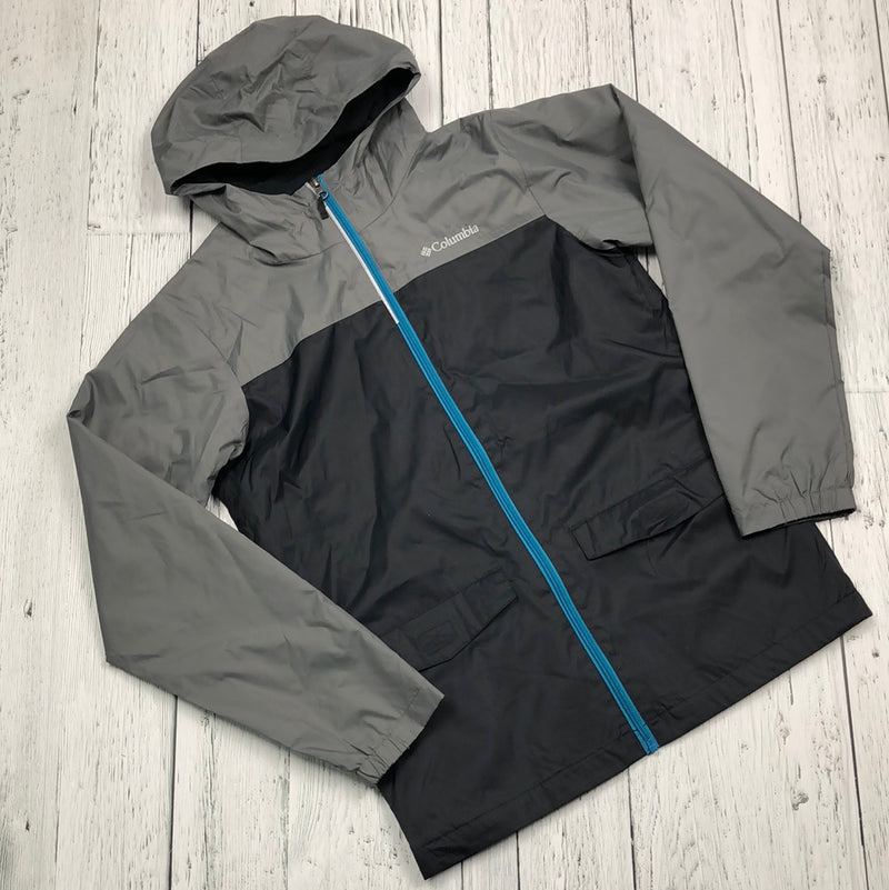 Columbia grey black rain jacket - Boys 14/16