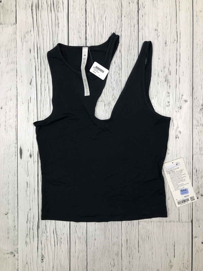 lululemon black athletic tank top - Hers S/6