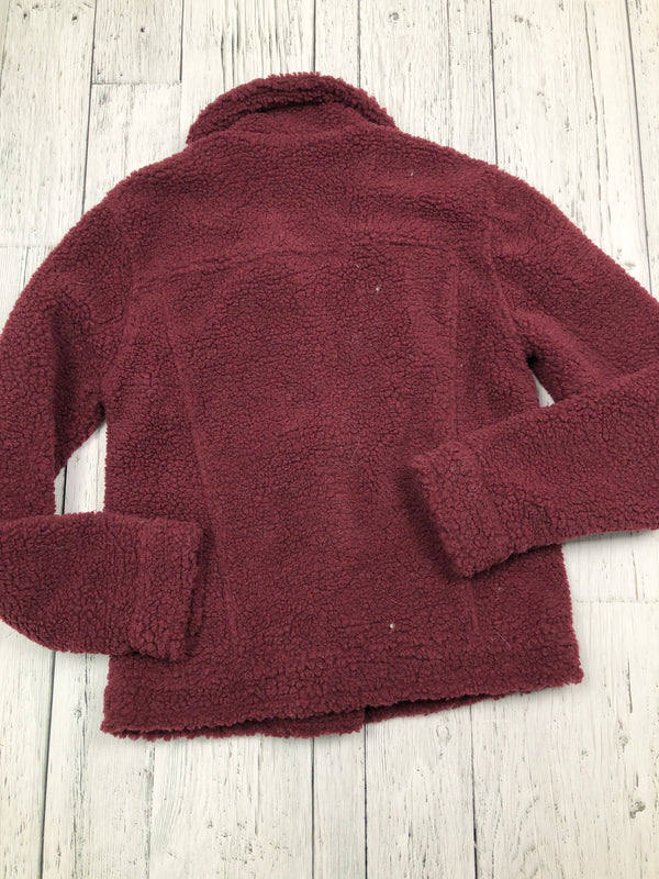 Hollister burgundy sherpa - Hers XS