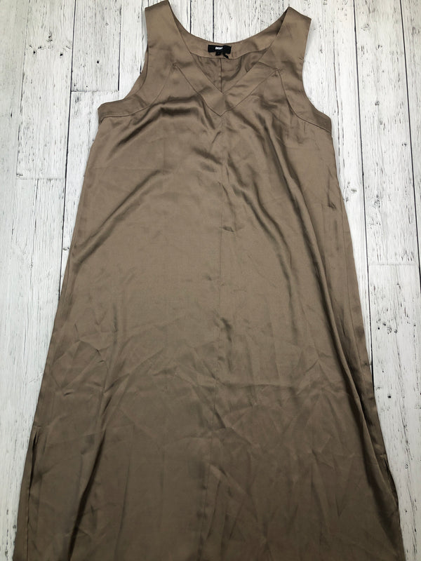 DKNY brown satin dress - Hers L