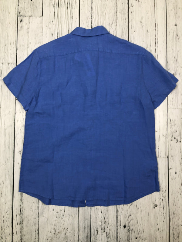 Tommy Bahama blue button up shirt - Hers M