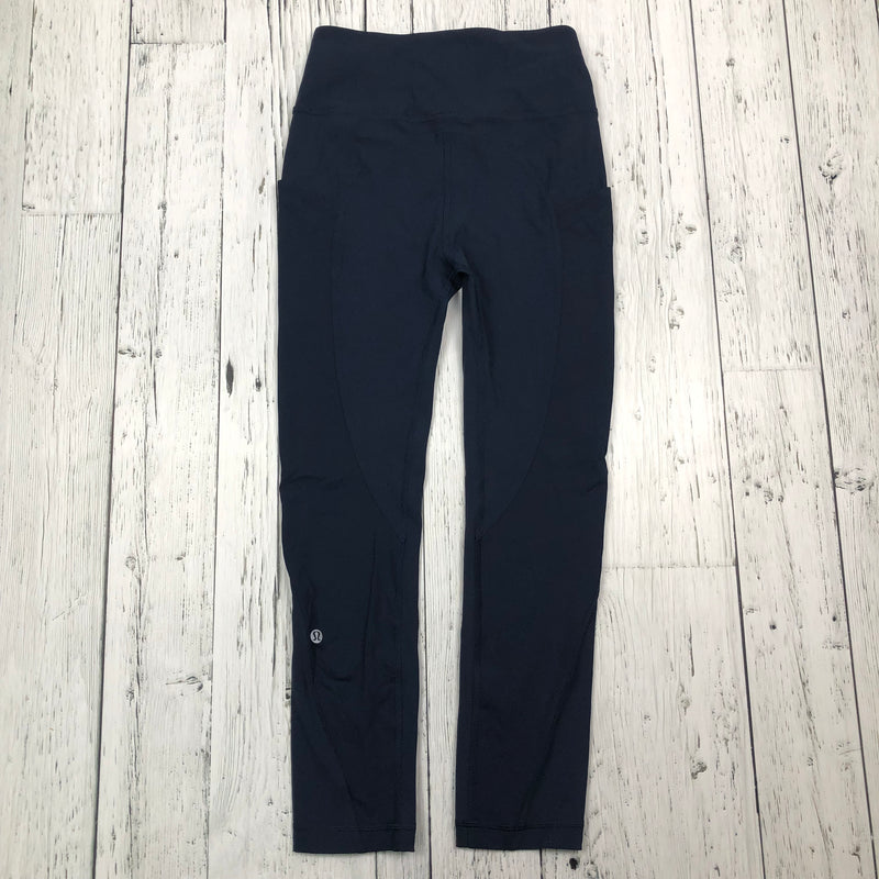 lululemon V-Cut Navy Capris Leggings - Hers 4