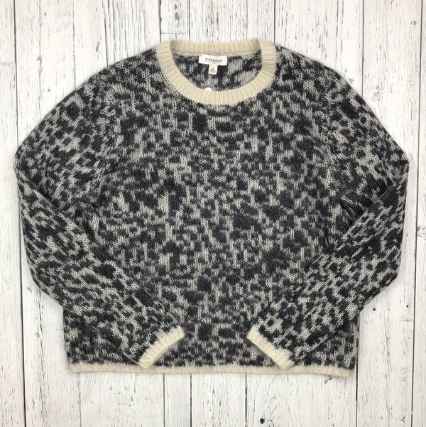 Coach black white patterned knitted sweater - Hers M