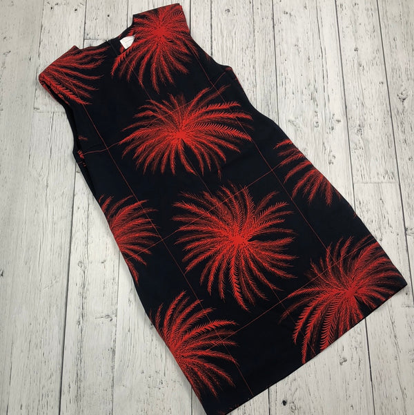 VictoriaVictoriaBeckham navy red patterned dress - Hers S/6