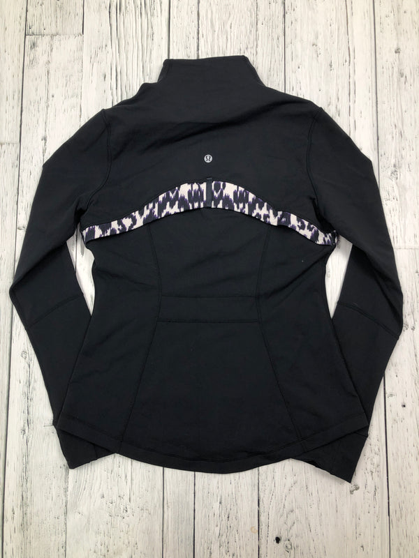 lululemon black patterned sweater - Hers M/10