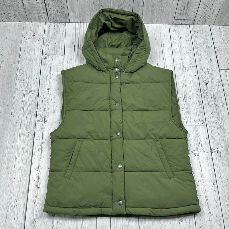 American Eagle Green Puffer Vest with Hood - His S