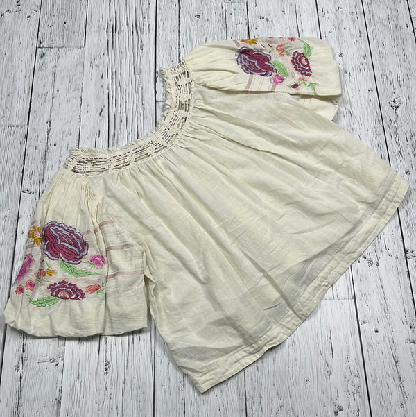 Free People white floral shirt - Hers XS