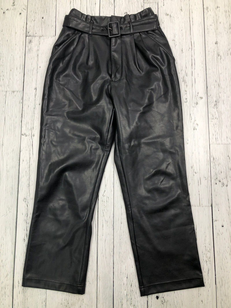 Abercrombie&Fitch black leather pants - Hers XS