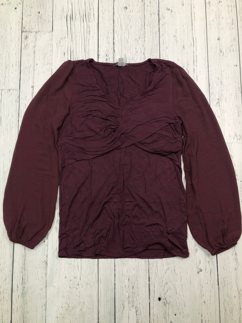 Thyme maternity burgundy shirt - Ladies S