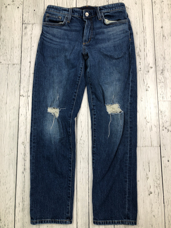 Joe’s blue mid rise boyfriend distressed jeans - Hers S/27