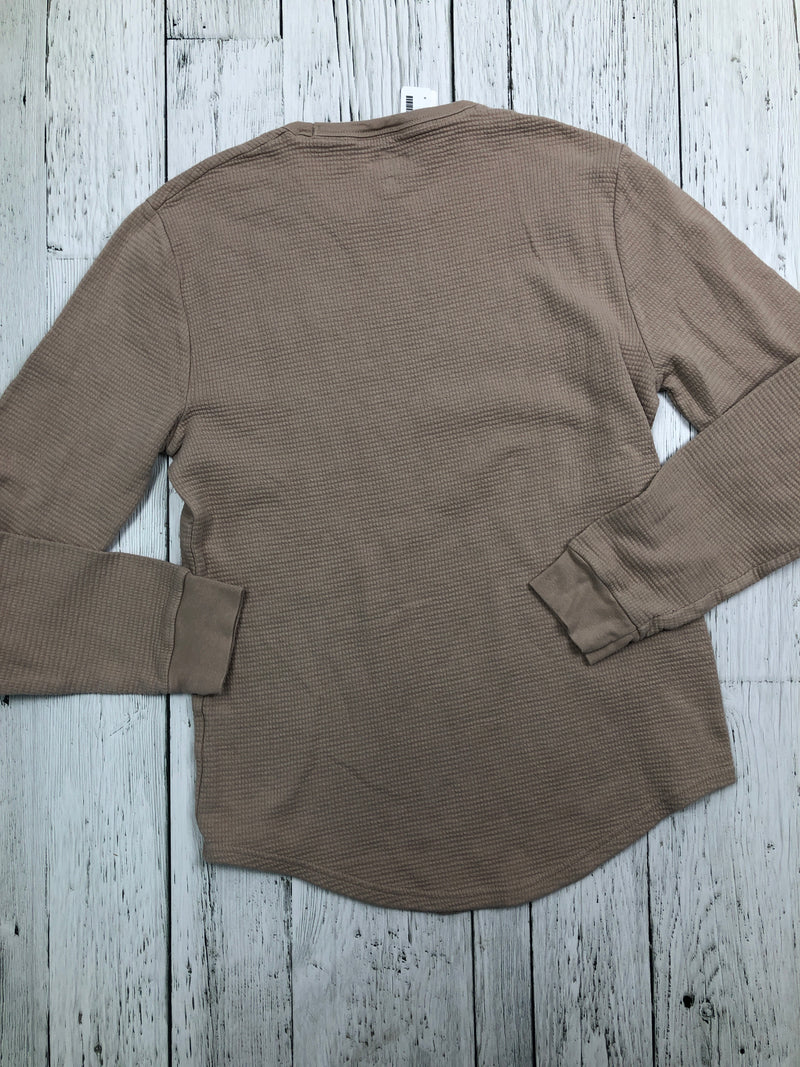 Hollister waffle long sleeve shirt - His S