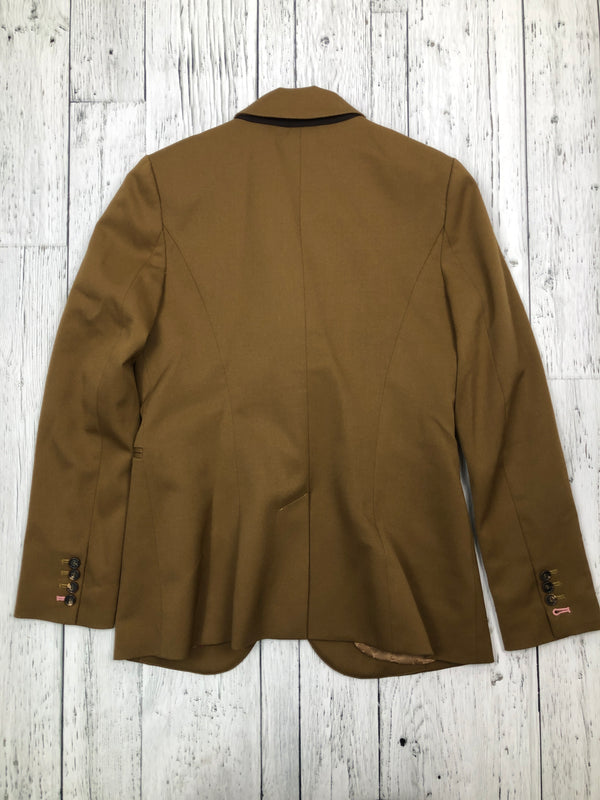Pink Tartan brown blazer - Hers S/6