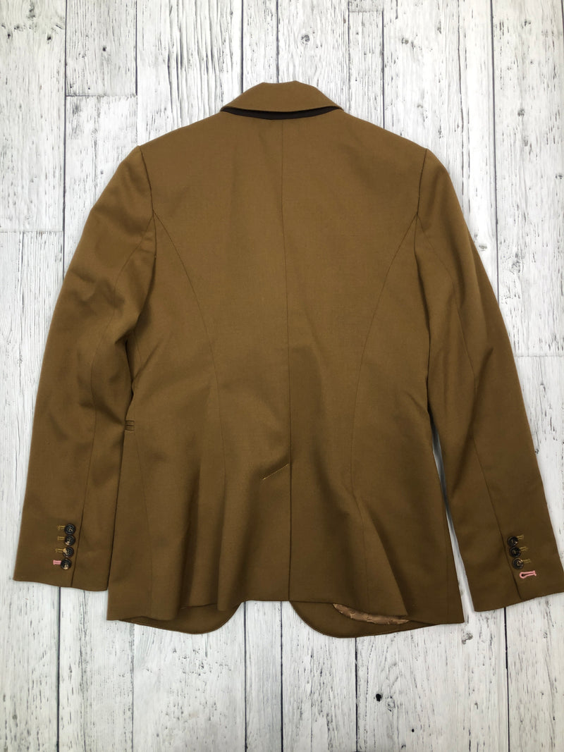 Pink Tartan brown blazer - Hers S/6