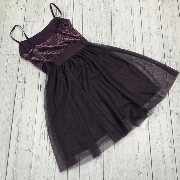 Garage purple patterned dress - Hers XS