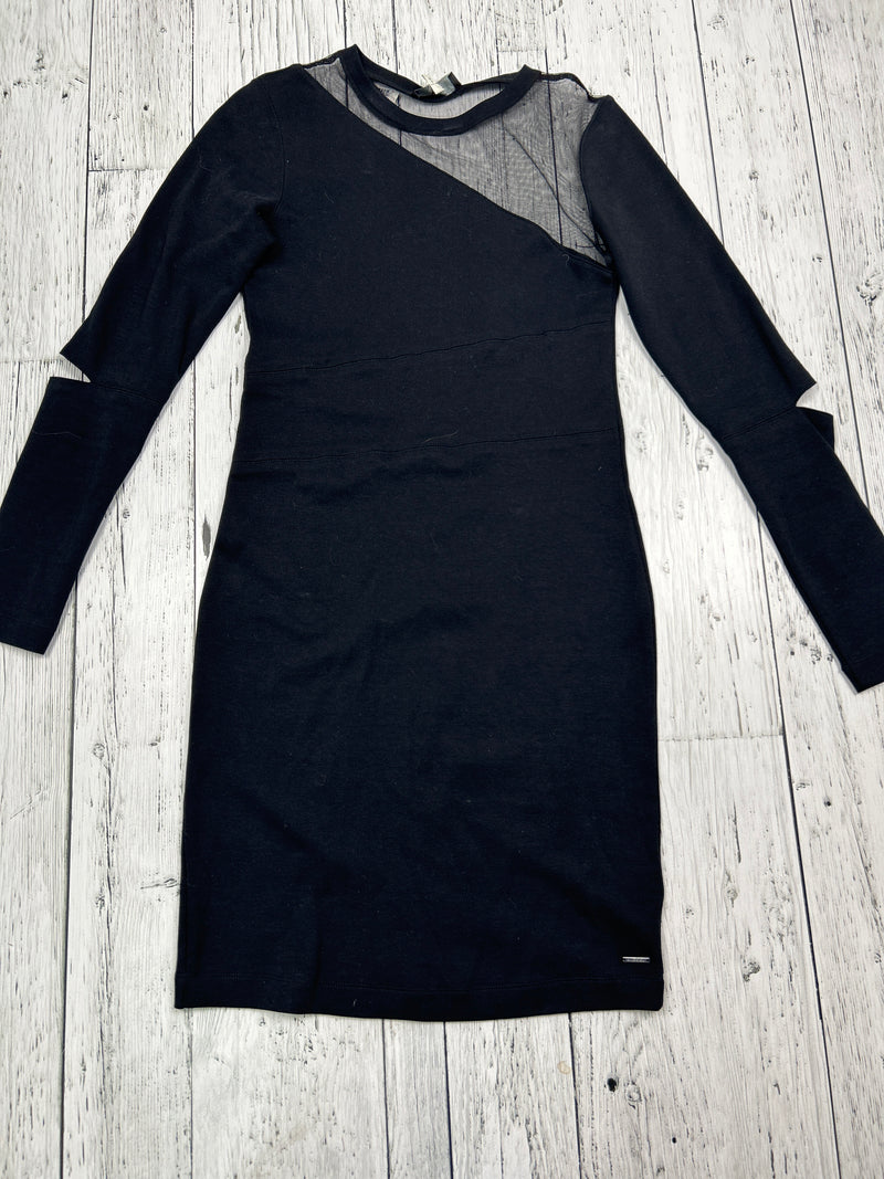 Diesel black long sleeve mesh dress - Hers XS