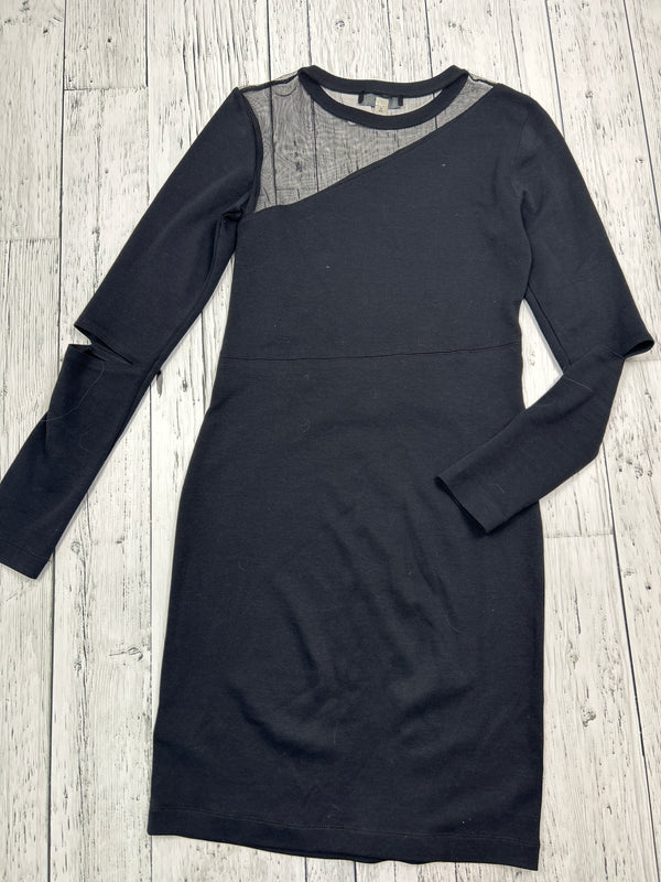 Diesel black long sleeve mesh dress - Hers XS