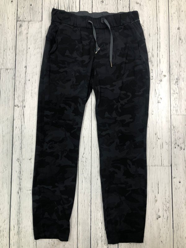 lululemon black patterned joggers - Hers S/4