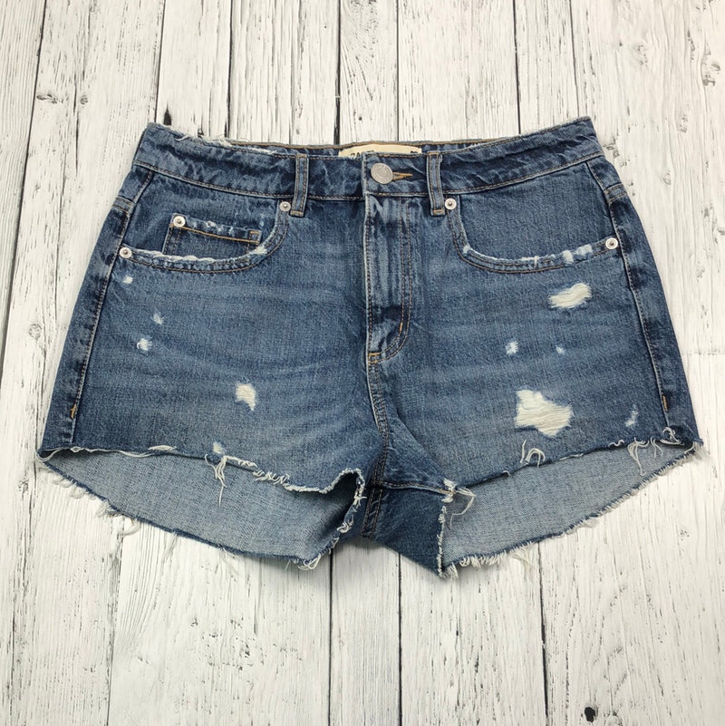 Garage distressed blue denim shorts - Hers S/5