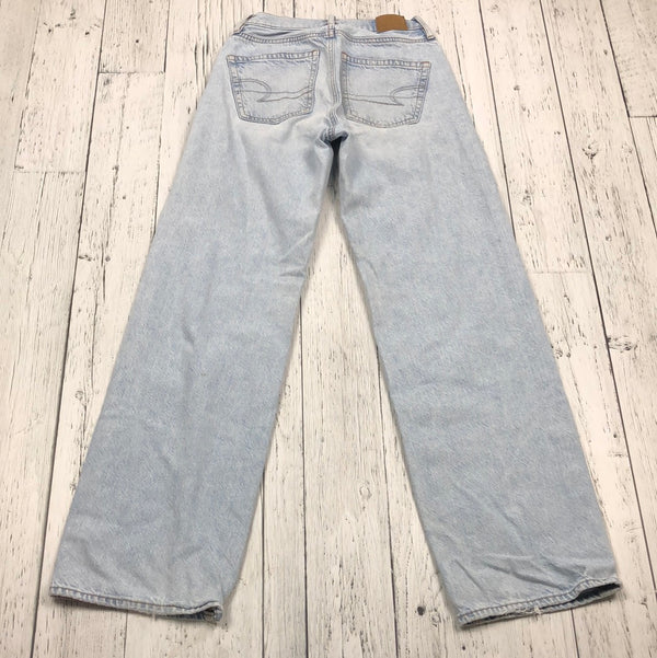 American Eagle Light Wash WideLeg Jeans - Hers 000