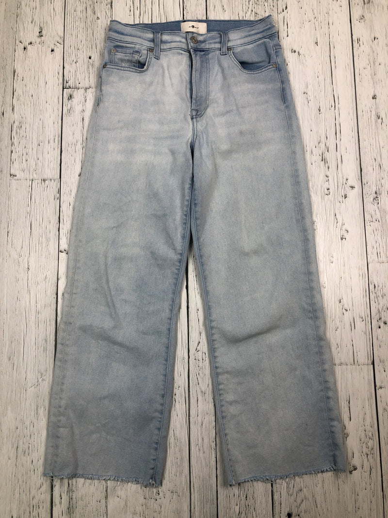 For all 7 mankind blue cropped ankle jeans - Hers S/27