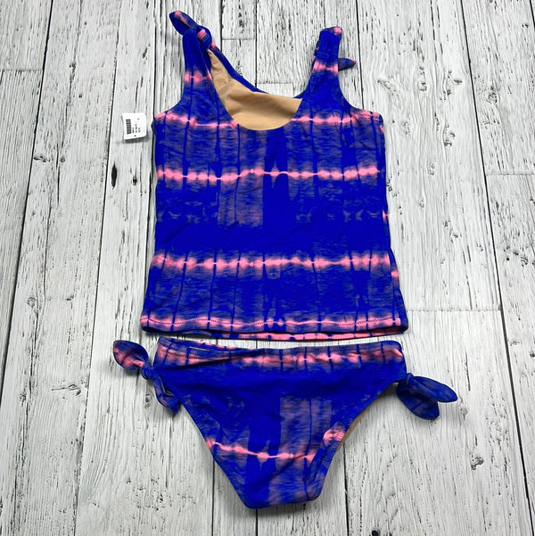 Crewcuts blue pink patterned swimsuit - Girls 12