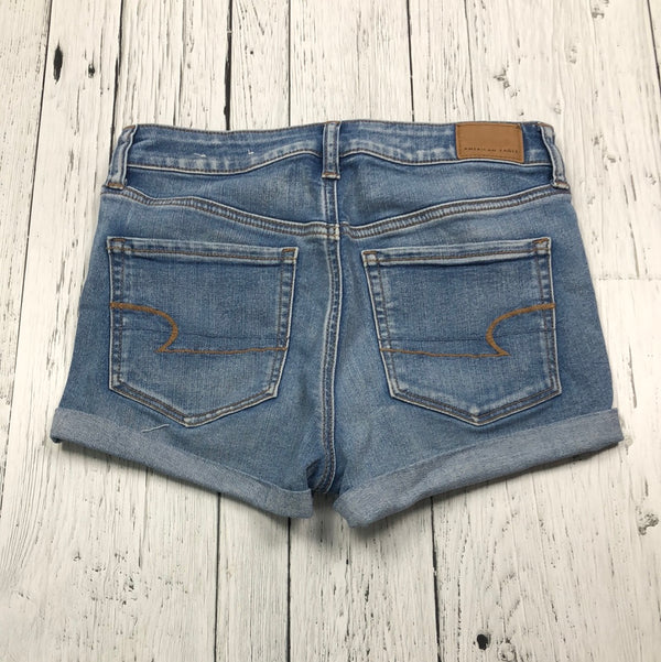 American Eagle distressed blue jean shorts - Hers S/4