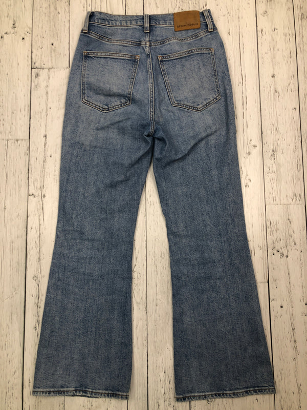 Denim Forum twiggy high rise flare blue jeans - Hers XS/26