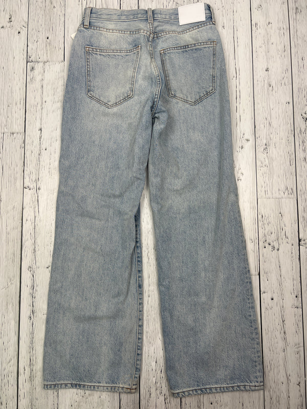 Denim Forum Farrah blue Hi-rise wide leg jeans - Hers XS/26