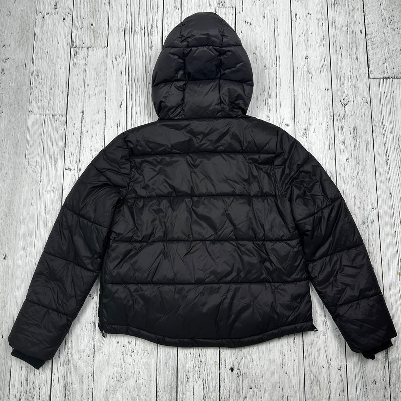 Garage Black Puffer Jacket - Hers XS