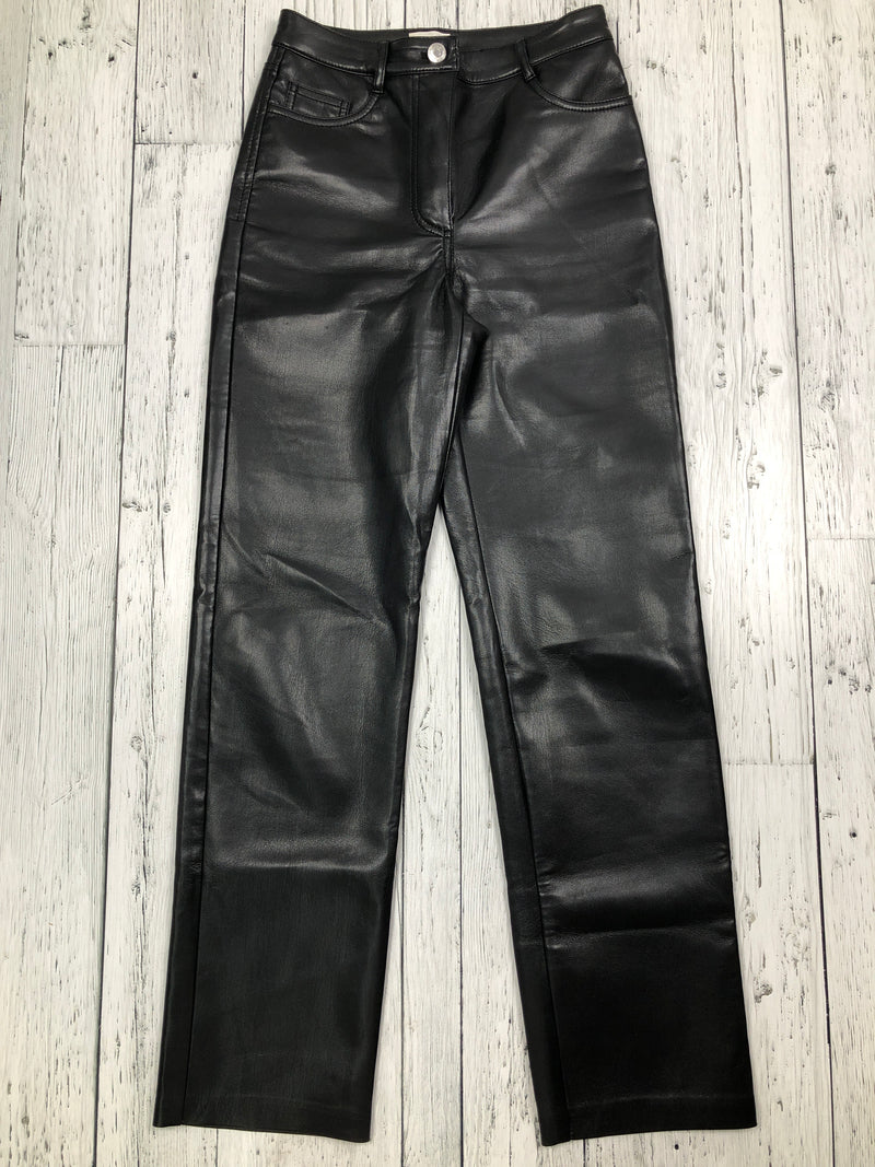 Wilfred Aritzia black leather pants - Hers XS/0