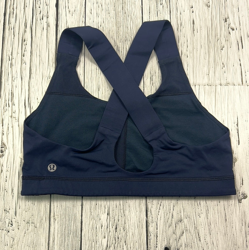 lululemon navy sports bra - Hers M/8