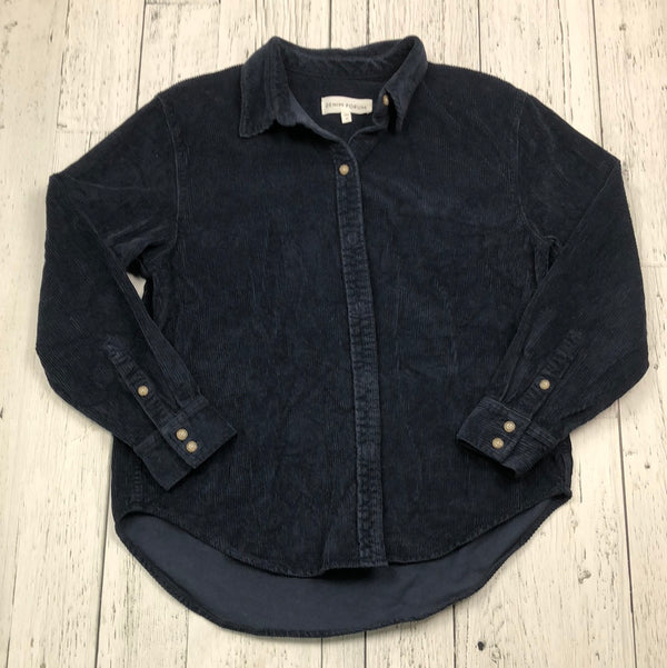 Denim Forum navy corduroy jacket - Hers M