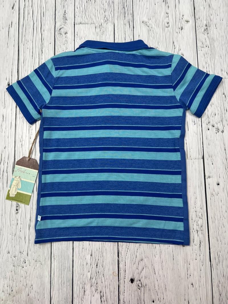 Fore!! blue striped collared shirt - Boys 5