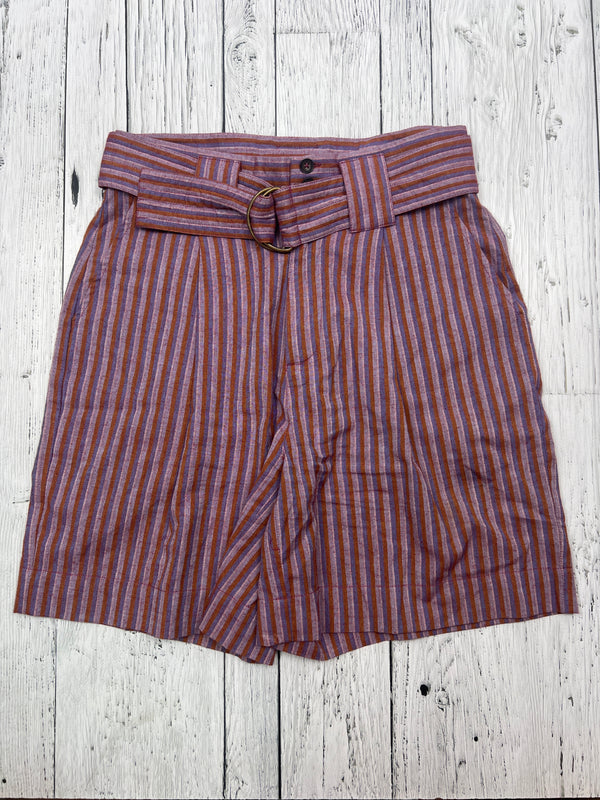 Yerse purple orange striped shorts - Hers S