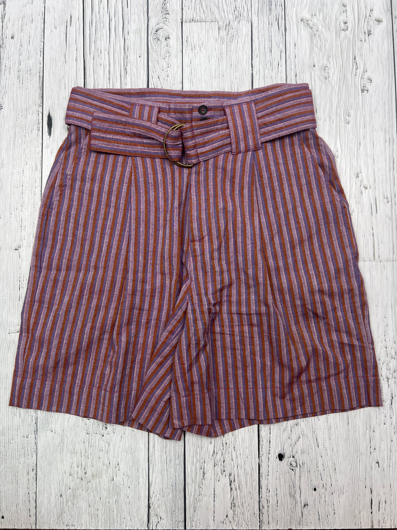 Yerse purple orange striped shorts - Hers S