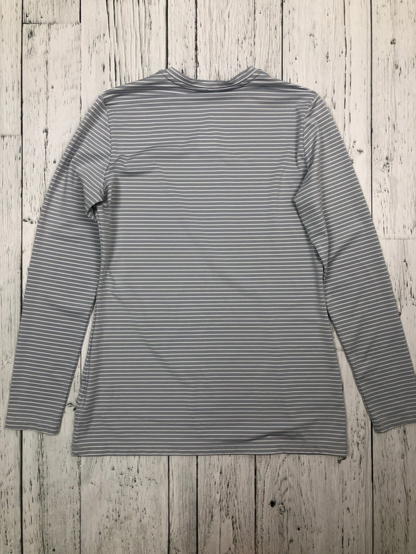 Nike golf grey white striped shirt - Hers M