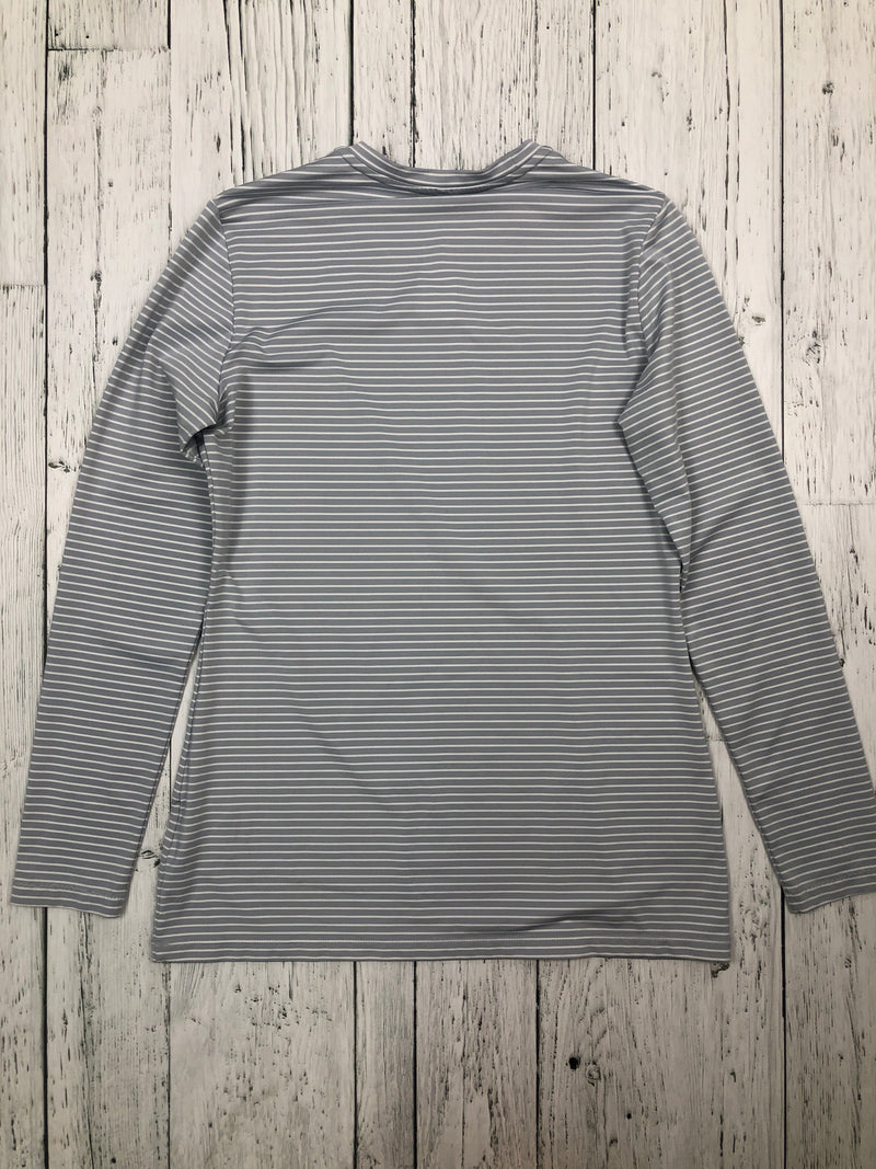 Nike golf grey white striped shirt - Hers M