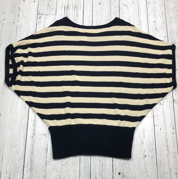 Moth white black striped shirt - Hers M