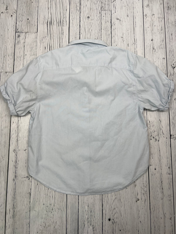 Denim Forum blue button up shirt - Hers S