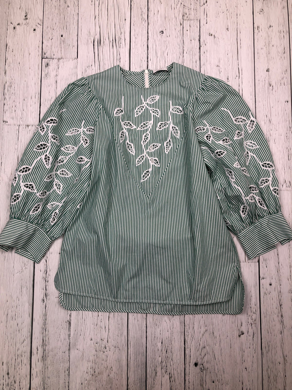 Sandro green white striped shirt - Hers S/4