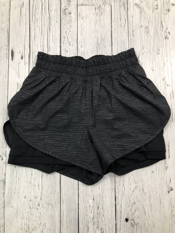 lululemon black patterned shorts - Hers S/6