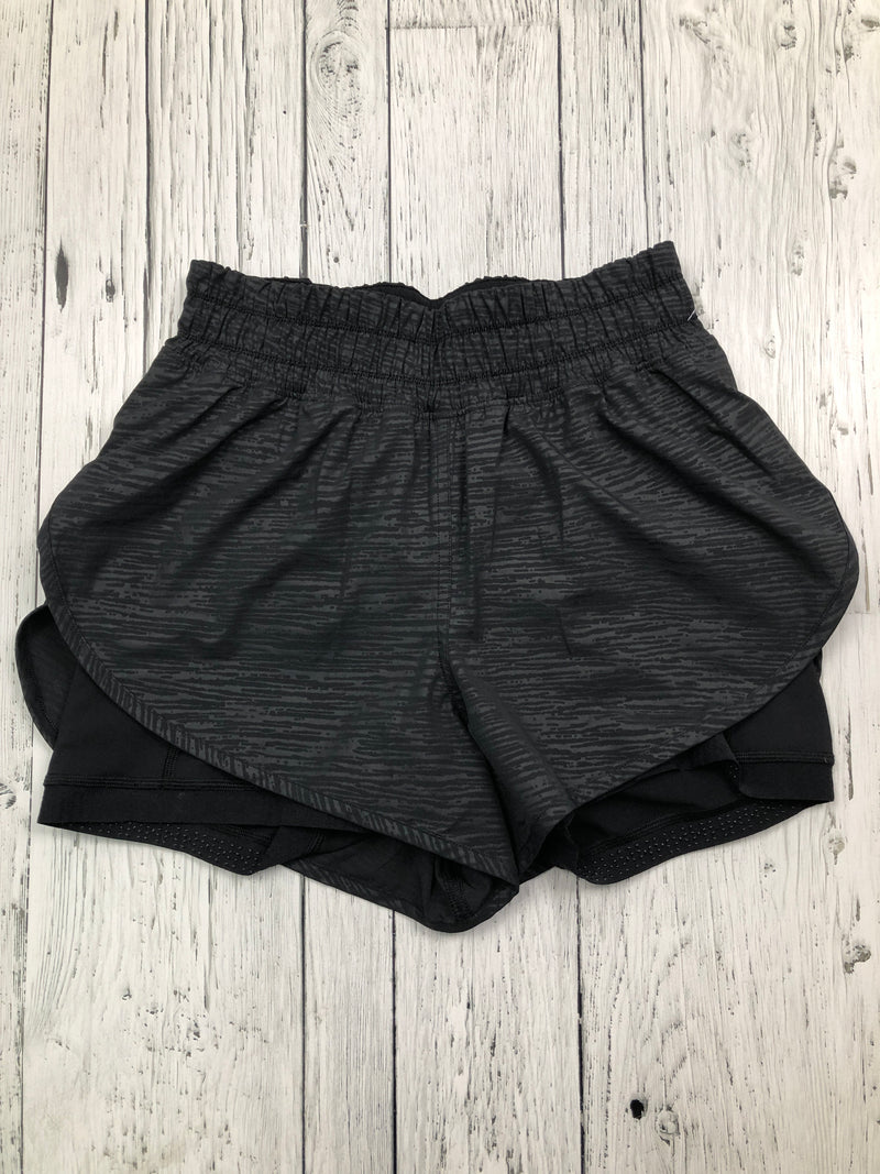 lululemon black patterned shorts - Hers S/6