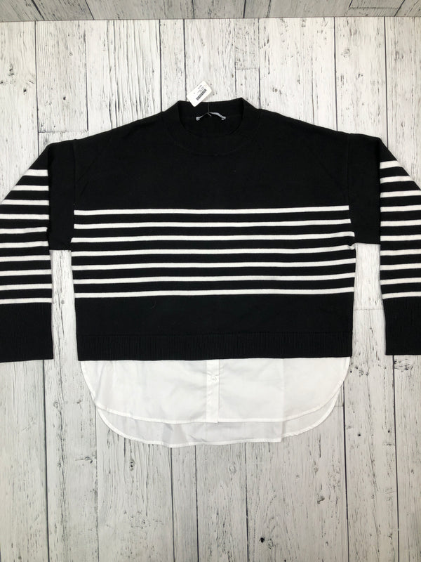 MNG black white longsleeve - Hers L