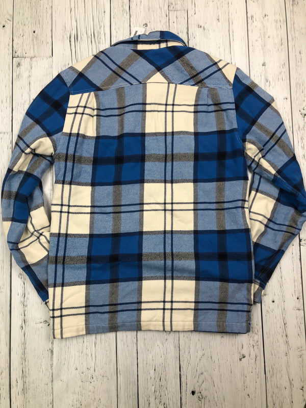 Patagonia blue white plaid jacket - Hers S